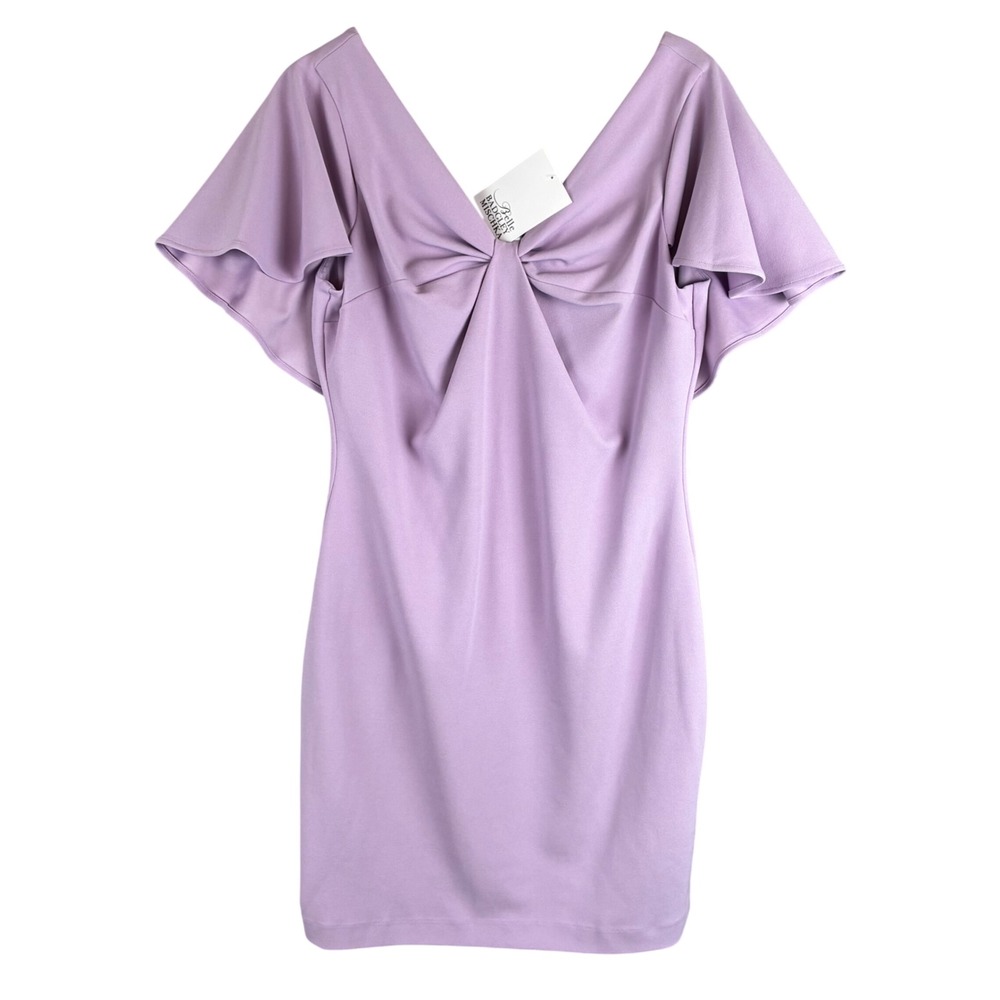NWT Belle Badgley Mischka Dress Sheath Lilac Lavender Kentucky Derby Women 12